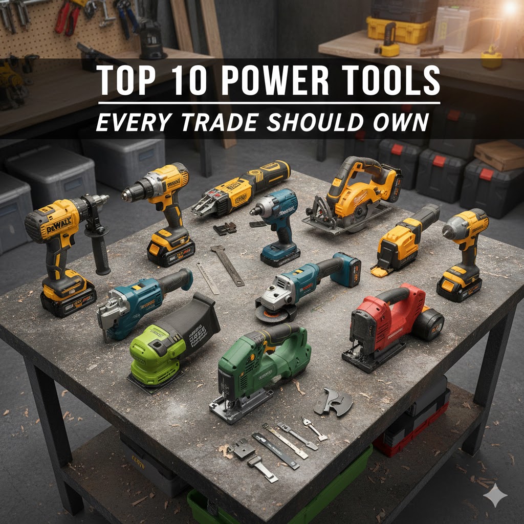 Top 10 Power Tools Every Tradie Should Own